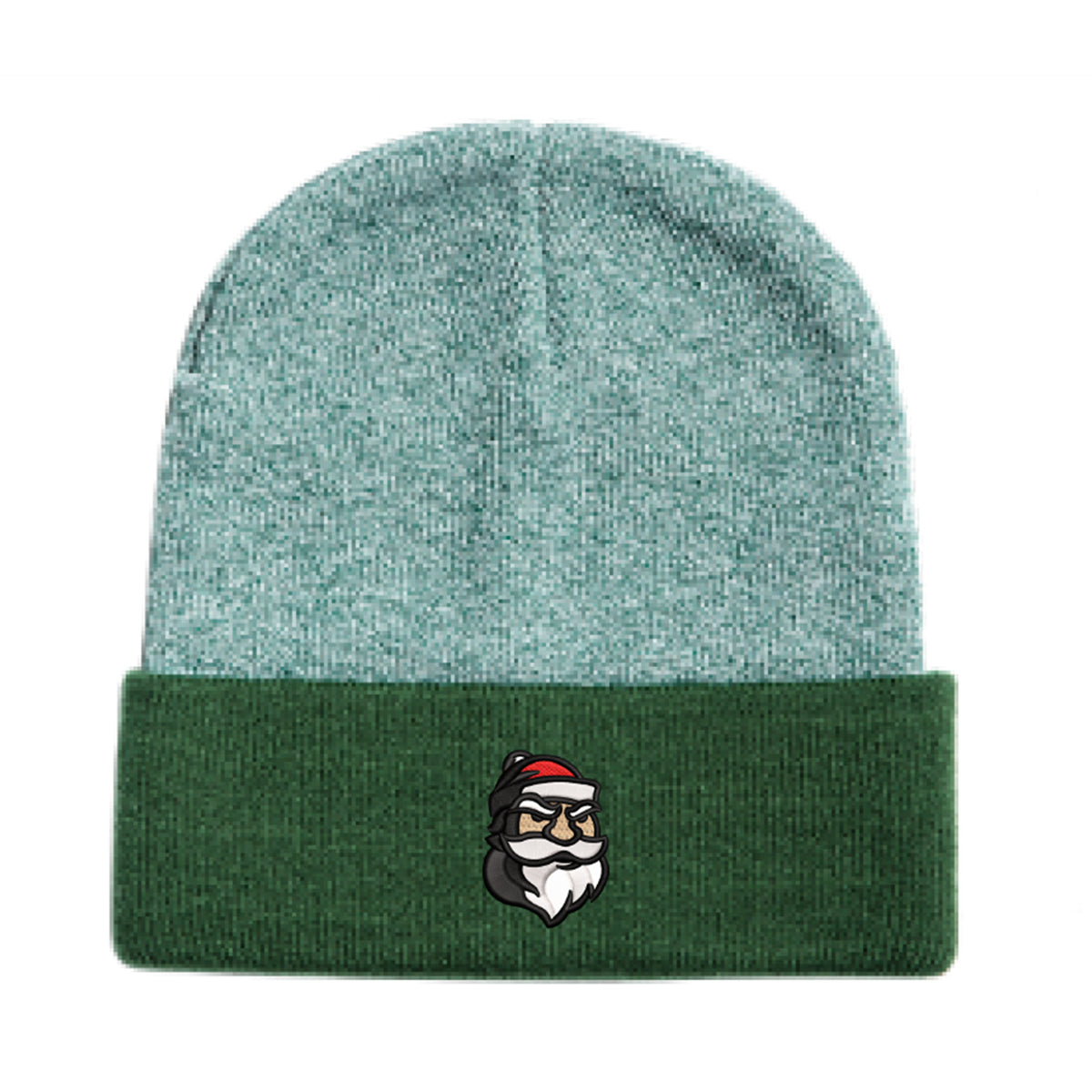 Nicks Beanie Heather Cuff Dark Green
