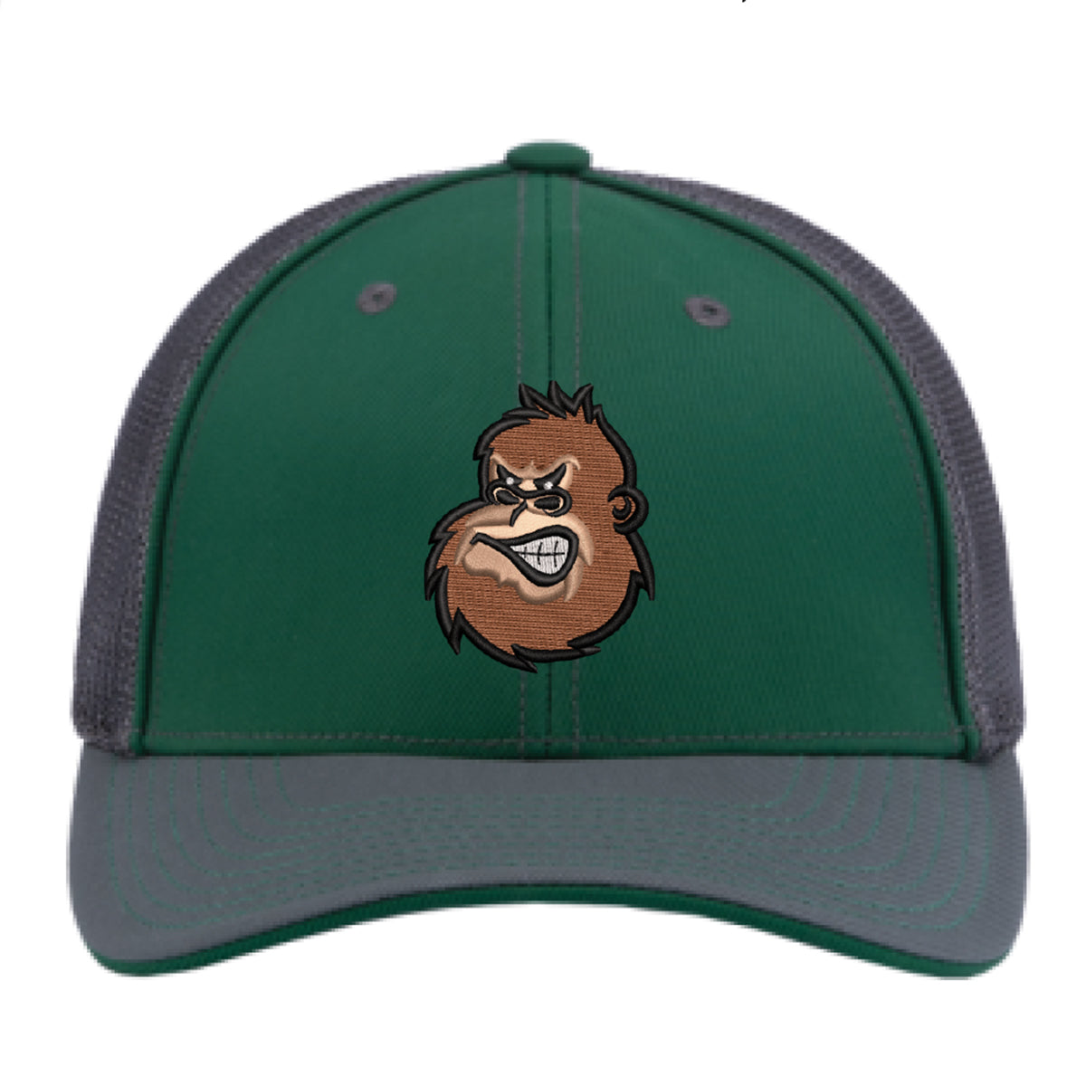 Squatch Trucker Hat in Dark Green & Graphite