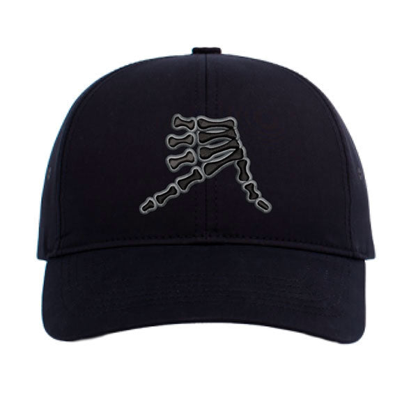 AkS Bones Snap-Back Ponytail hat in Black & Graphite
