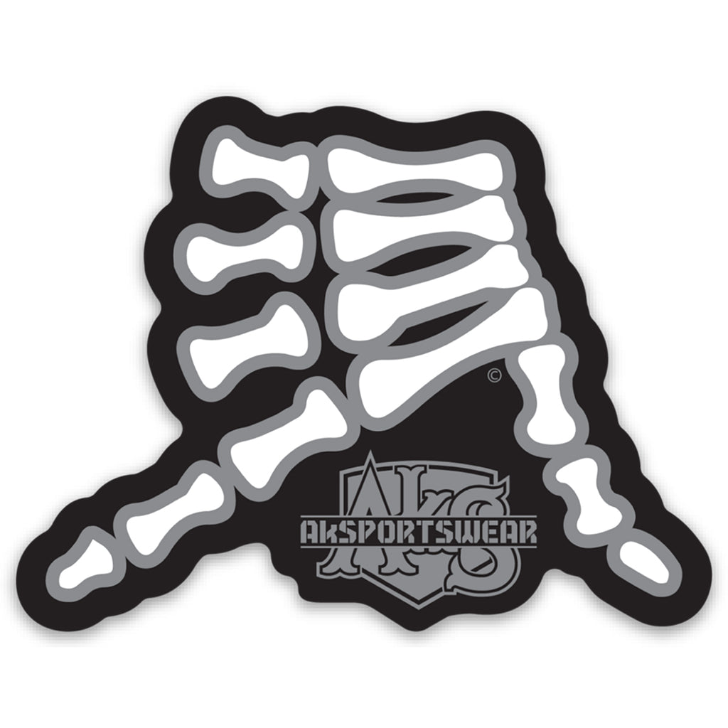 AkS Bones Stickers in Black & White