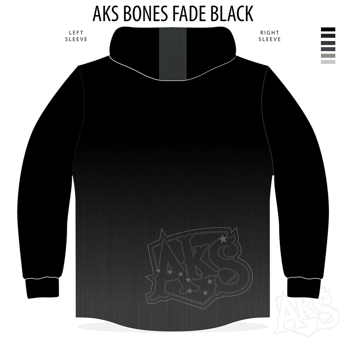 AkS Bones Fade Hoodie - Los Collection