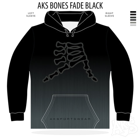 AkS Bones Fade Hoodie - Los Collection