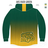 AkS Bones Fade Hoodie in Green & Gold
