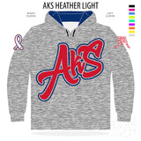 AkS Graffiti Hoodie in Light Heathered