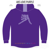 AkS Love Hoodie in Purple