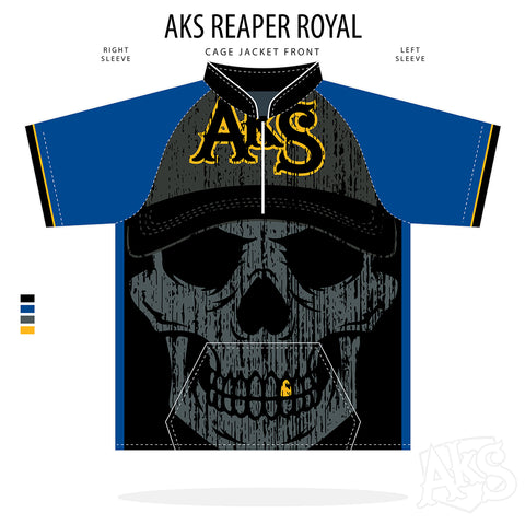 AkS Reaper 2 Cage Jacket in Black & Royal