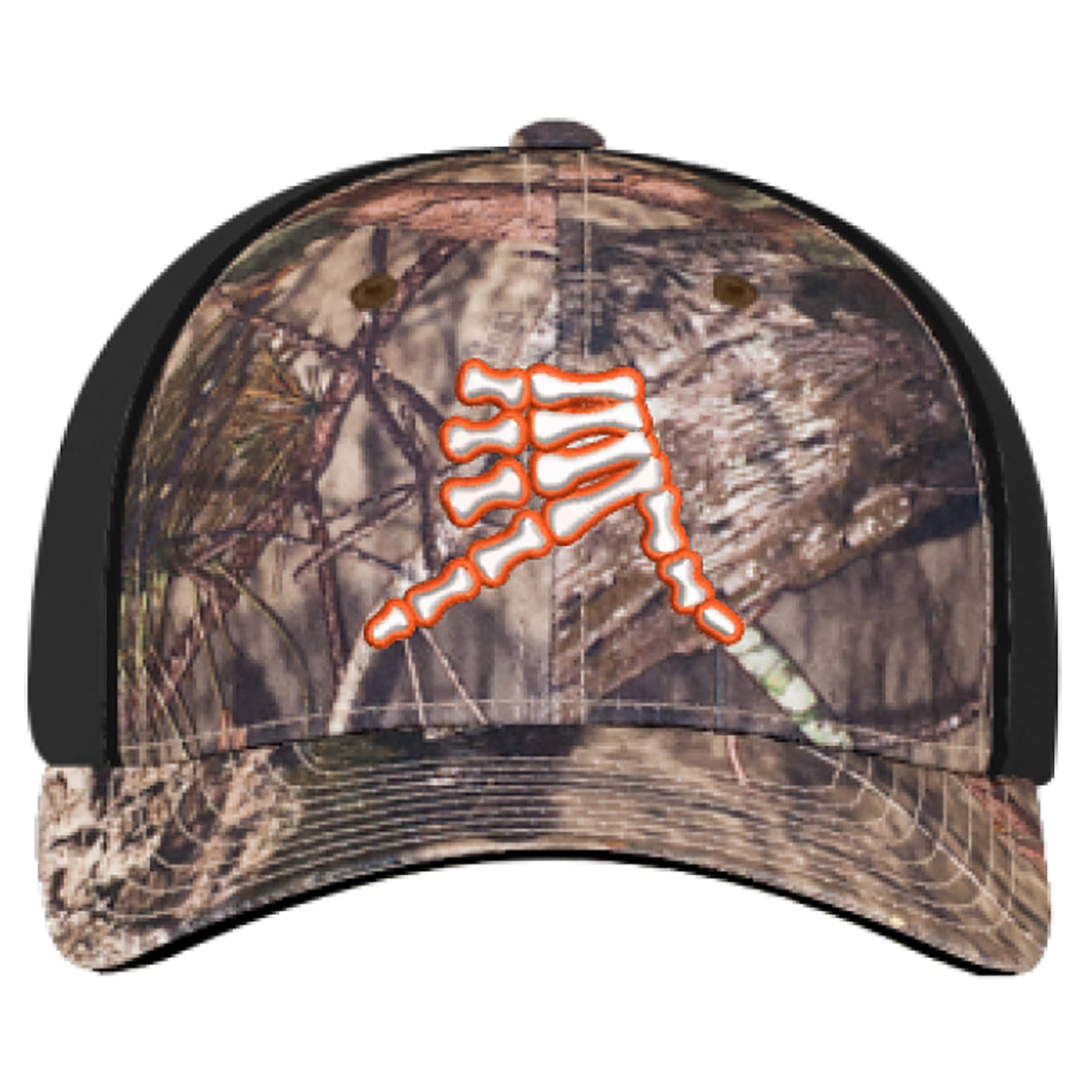 AkS Bones Trucker Hat in Break-Up Country Camo & Black