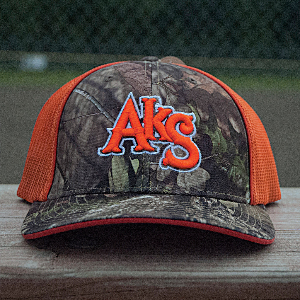 AkS Original Trucker Hat in Break-Up Country Camo & Orange