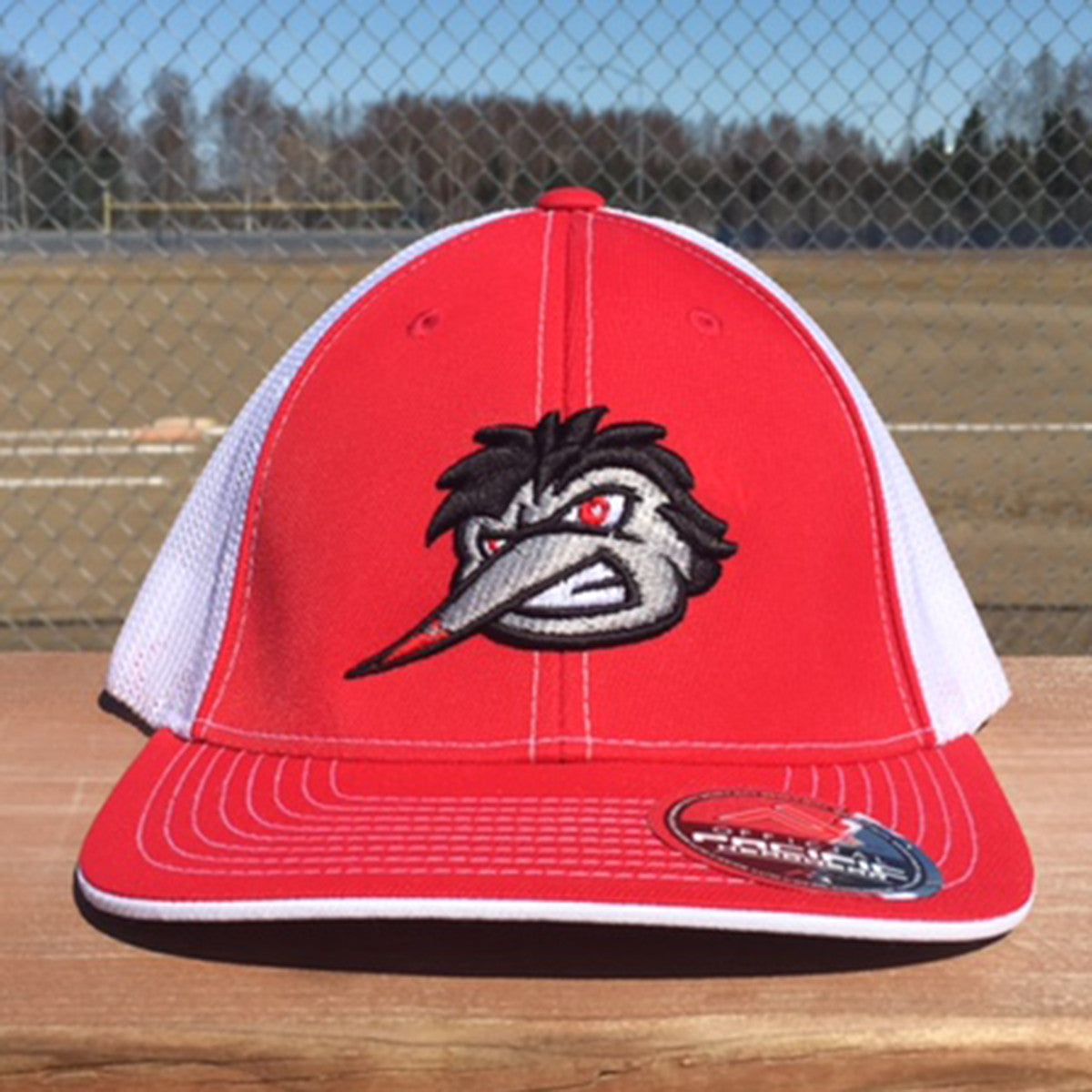 Swarm Trucker Hat in Red & White