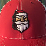 Nicks Flatbill Trucker Hat in Red & White