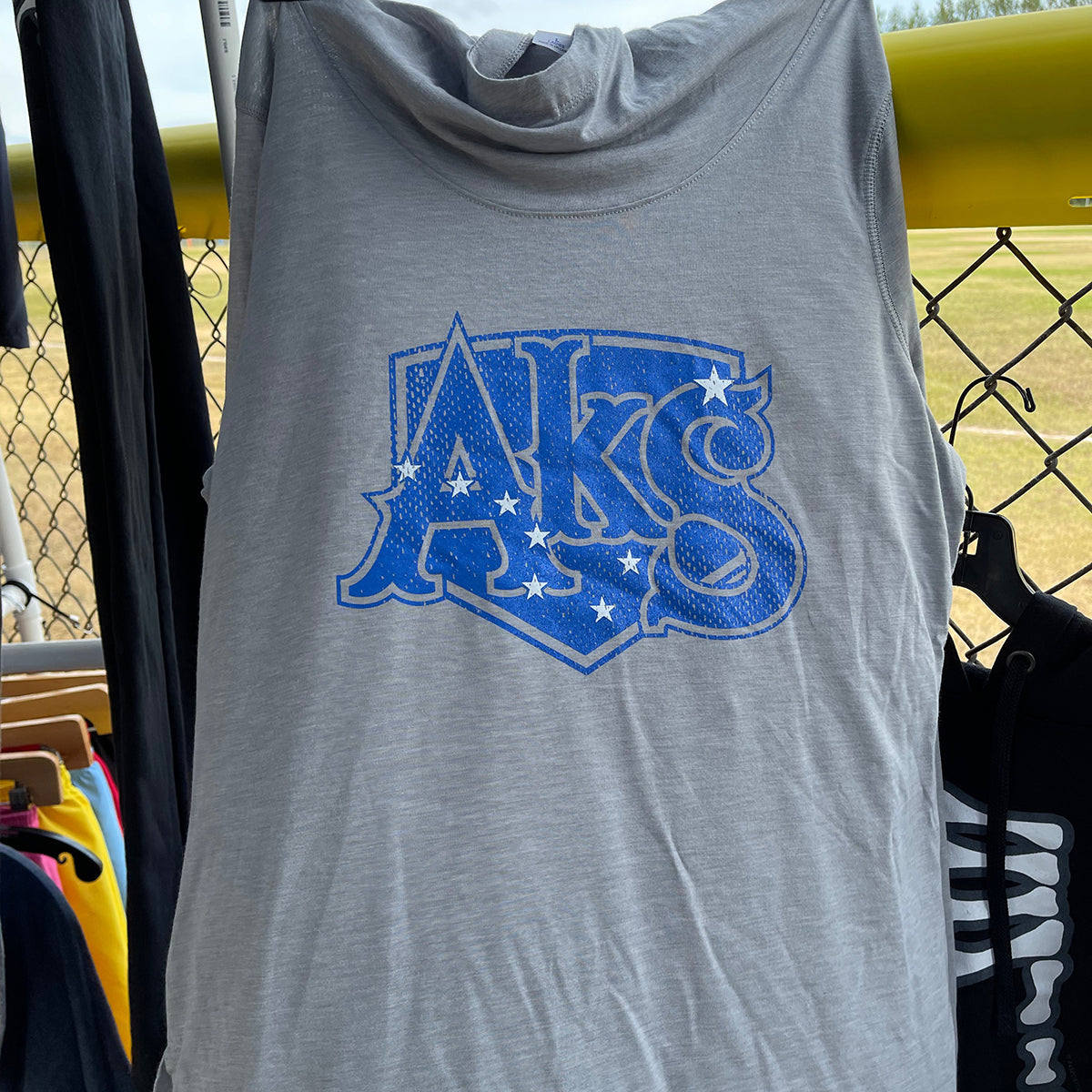 Ursa Major Cowl Neck Long Sleeve T-Shirt Hoodie in Light Grey