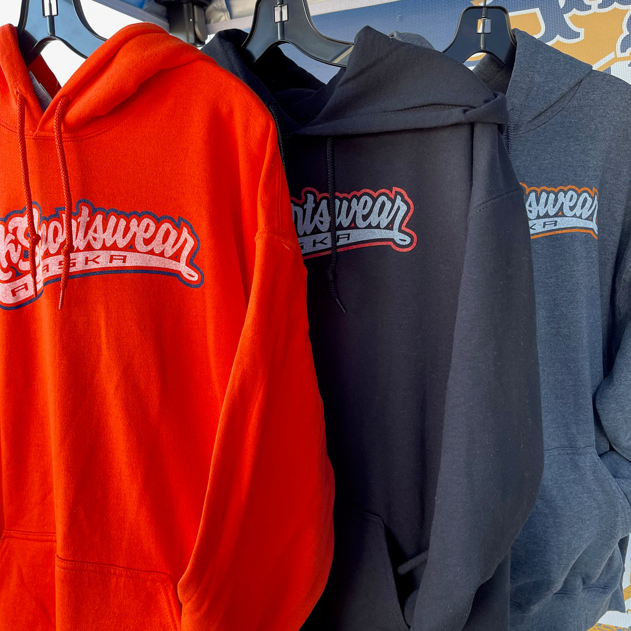 AkS Graffiti Hoodie in Dark Heather