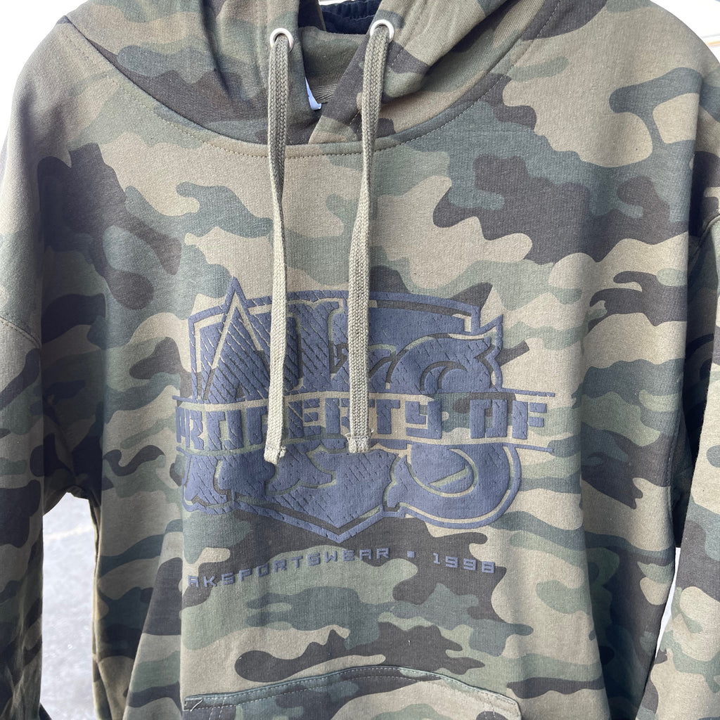 AkS Property Of Hoodie in Green Camo