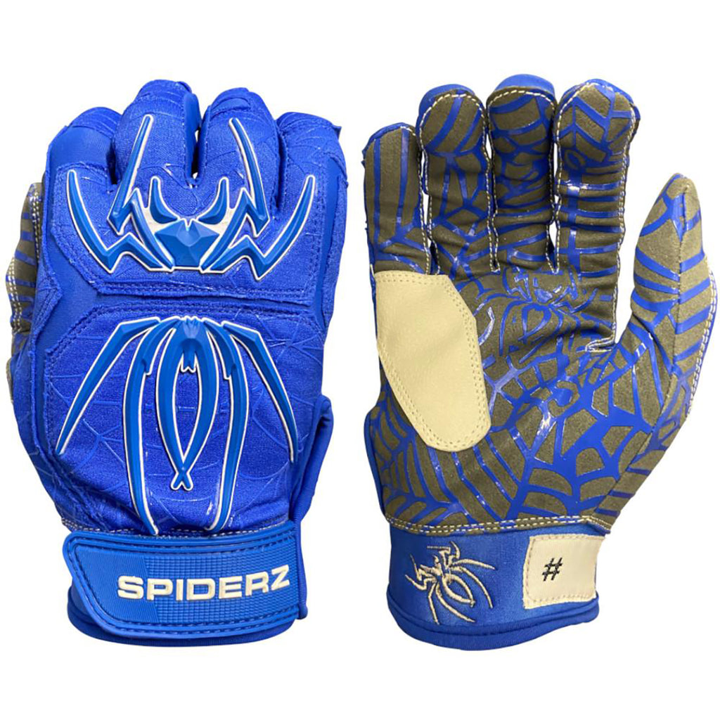Spiderz Hybrid Batting Gloves – Royal Blue/White