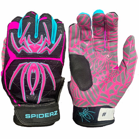 Spiderz Hybrid Batting Gloves – Black Vice