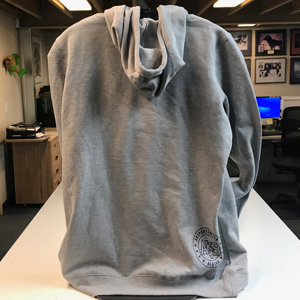 Ursa Major Women's Cowl Neck Hoodie In Heathered Gray