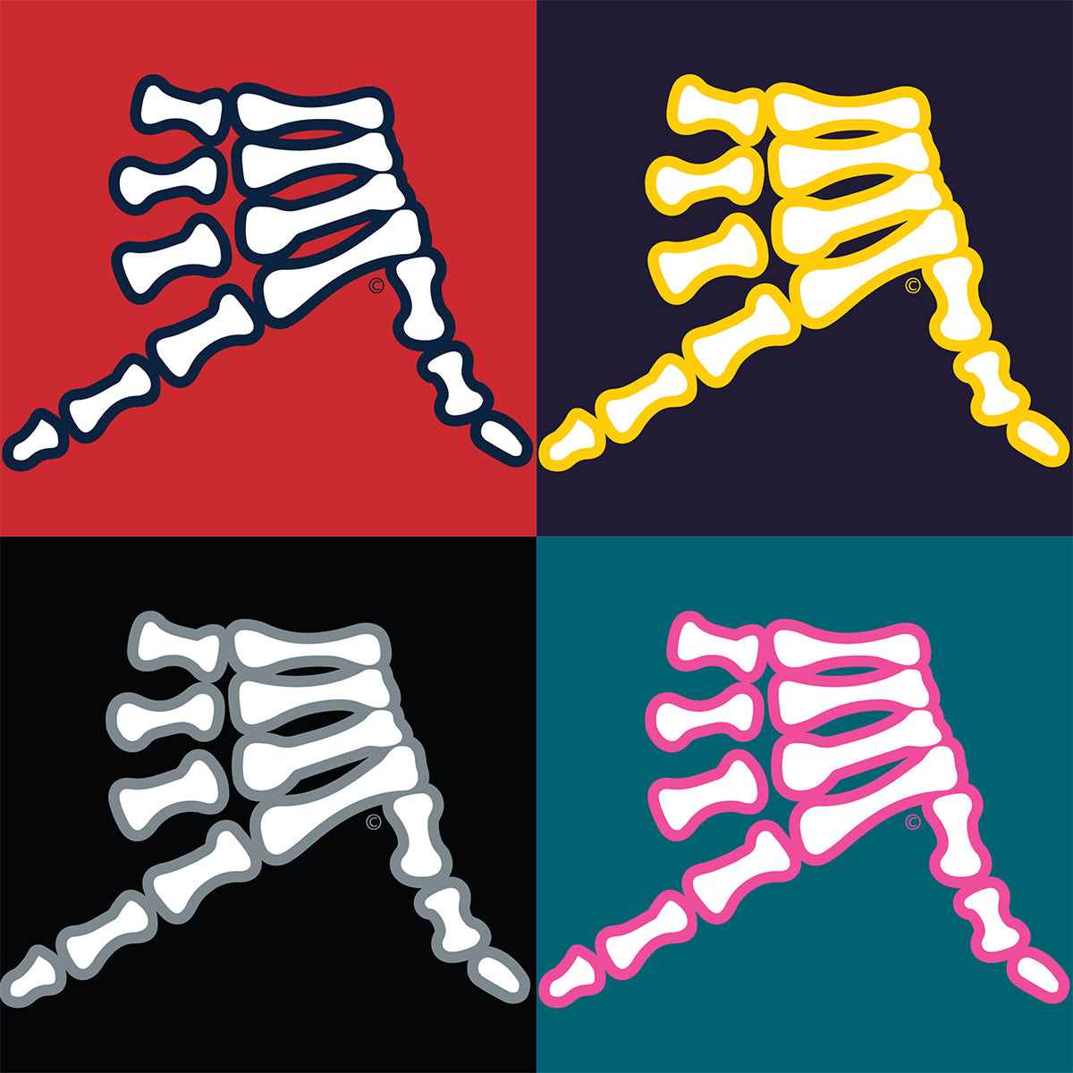 Bondi Headband with AkS Bones logo