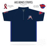 AkS Bones Stripes Cage Jacket in Navy
