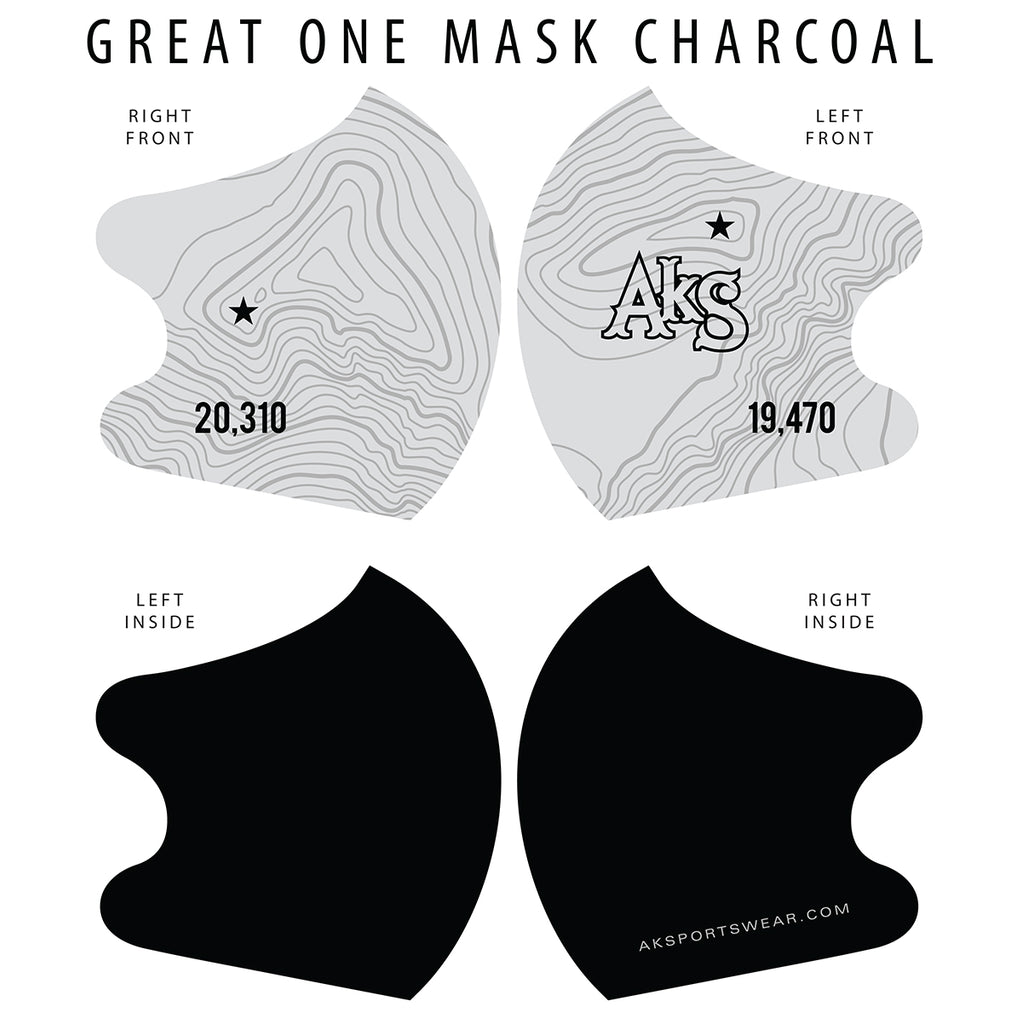 AkS Great One Dual Layer Mask - Charcoal