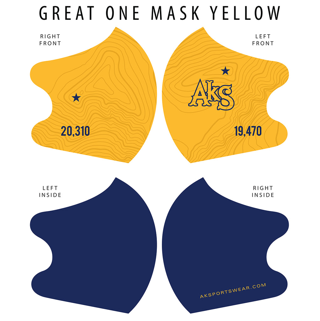AkS Great One Dual Layer Mask - Yellow