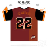 AkS Reaper Jersey in Maroon, Black & Orange
