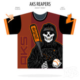 AkS Reaper Jersey in Maroon, Black & Orange