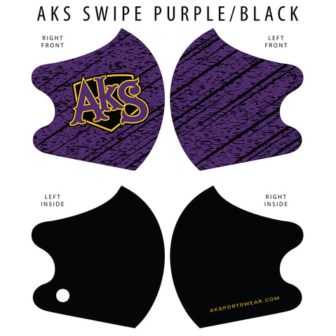 AkS Swipe Dual Layer Mask - Purple/Black