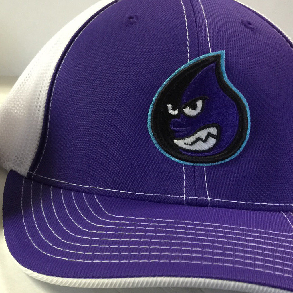 Drillers Trucker Hat in Purple & White