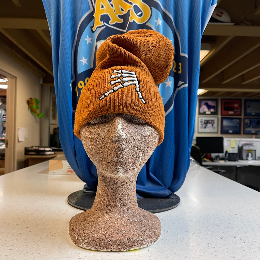 AkS Bones Beanie Slouchy in Copper