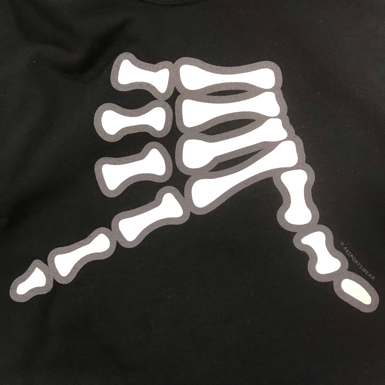 AkS Bones Hoodie in Black